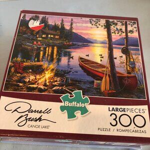 COMPLETE Darrell Bush Canoe Lake 300 Pc Puzzle #F72